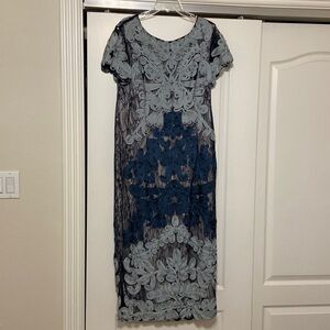 Beautiful, Long, Fitted Evening Dress, Worn Once to Wedding.